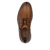 Rieker Men Casual Laced Shoe Side Zip - Brown Leather